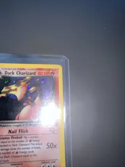 Pokemon TCG Dark Charizard 4/82 Rare Holo Team Rocket WOTC, Vintage MP - Image 5