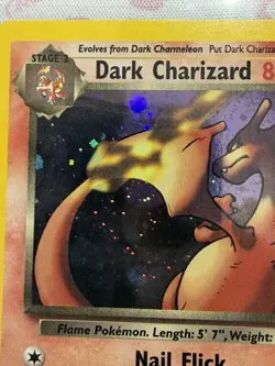 Pokemon TCG Dark Charizard 4/82 Rare Holo Team Rocket WOTC Vintage 2000 SWIRL - Image 5