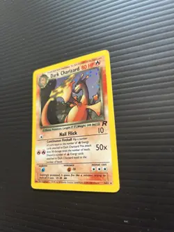 Pokemon TCG Dark Charizard 4/82 Rare Holo Team Rocket WOTC, Vintage MPHP - Image 2