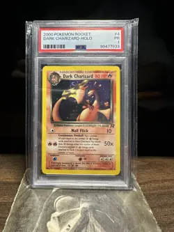 Dark Charizard 4/82 Holo Rare - Pokemon Team Rocket PSA 1 PR - Image 1
