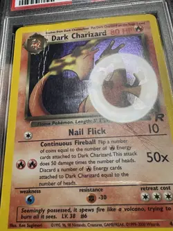 Dark Charizard 4/82 Holo Rare - Pokemon Team Rocket PSA 1 PR - Image 4