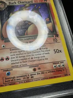 Dark Charizard 4/82 Holo Rare - Pokemon Team Rocket PSA 1 PR - Image 5