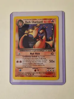 🔥 2000 Pokemon Team Rocket DARK CHARIZARD Holo 4/82 Rare WOTC Vintage 🔥 - Image 1