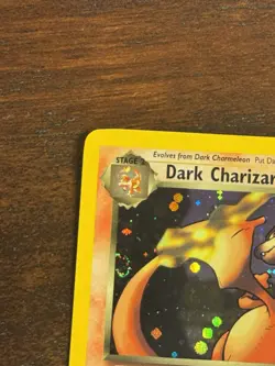 VINTAGE Pokemon Dark Charizard 4/82 Team Rocket Holo Rare - CLEAN TAIL SWIRL - Image 2