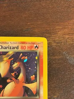 VINTAGE Pokemon Dark Charizard 4/82 Team Rocket Holo Rare - CLEAN TAIL SWIRL - Image 3