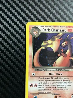 Pokemon TCG Dark Charizard 4/82 Rare Holo Team Rocket WOTC, Vintage Mp - Image 2