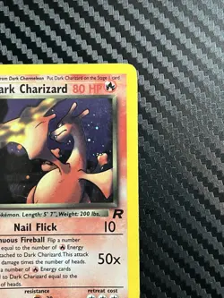 Pokemon TCG Dark Charizard 4/82 Rare Holo Team Rocket WOTC, Vintage Mp - Image 3