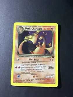 Pokemon TCG Dark Charizard 4/82 Rare Holo Team Rocket WOTC, Vintage - Image 3
