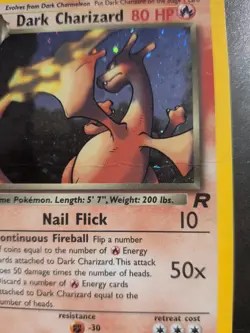 Pokemon TCG Dark Charizard 4/82 Team Rocket Holo Rare WOTC Card - Image 4