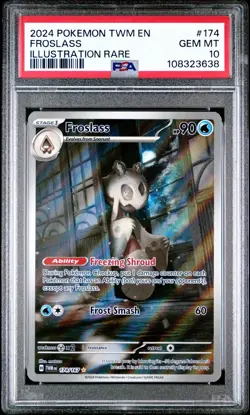 Pokemon Froslass Twilight Masquerade Illustration Rare 174/167 PSA 10 Gem Mint - Image 1