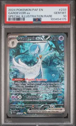 2024 Pokemon Paldean Fates Gardevoir EX #233 SIR PSA 10 - Image 1