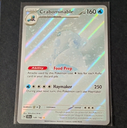 Pokemon TCG Crabominable Illustration Rare Holo EN 149/142 160HP - Image 1