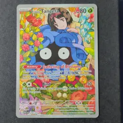 Pokemon TCG Erika’s Tangela Hyper Rare Full Art Holo EN 2026 218/217 80HP - Image 2