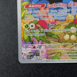 Pokemon TCG Erika’s Tangela Hyper Rare Full Art Holo EN 2026 218/217 80HP - Image 3