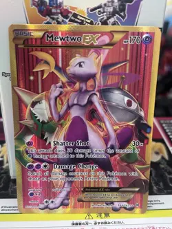 Pokemon Mewtwo-EX TCG Breakthrough Holo Card 164/162 Secret Rare - Image 2