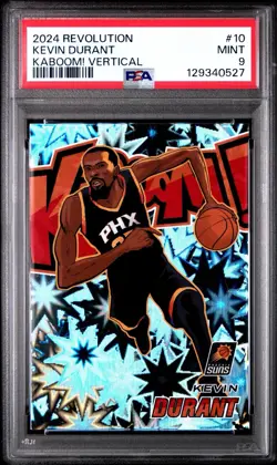 2024-25 Panini Revolution Kaboom! Vertical Kevin Durant #10 PSA 9 - Image 1