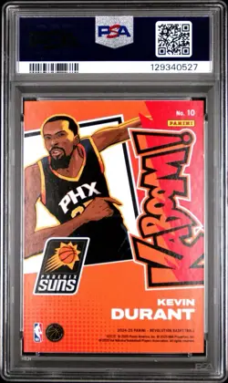 2024-25 Panini Revolution Kaboom! Vertical Kevin Durant #10 PSA 9 - Image 2