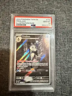 2024 Pokemon Twilight Masquerade Froslass 174 Illustration Rare PSA 10 Gem Mint - Image 1