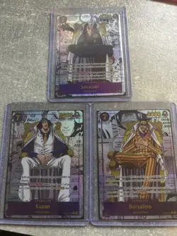 One Piece Card Game OP16 MANGA RARE BUNDLE High quality proxy 3 admirals - Image 1