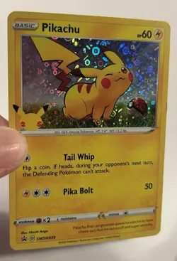 Pikachu SWSH039 SWSH: Sword & Shield Promo Cards Holo LP - Image 2