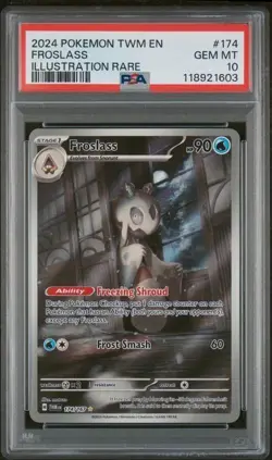 PSA 10 FROSLASS ILLUSTRATION RARE: 2024 POKEMON TWM EN-TWILIGHT MASQUERADE #174 - Image 1