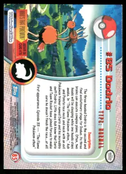 Pokemon Cards Dodrio #85 Topps Trading Cards Series 2 NM *2 - Image 2