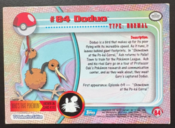 Topps Pokemon Doduo Non Holo #84 Card LP/MP - Image 2