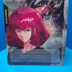 Haman Karn/Qubeley Foil Resource Promo Gundam Card Game - Image 3
