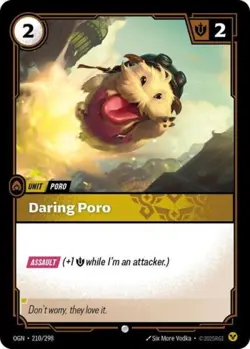 ~ Daring Poro ~ Normal ~ Riftbound: Origins - Image 1