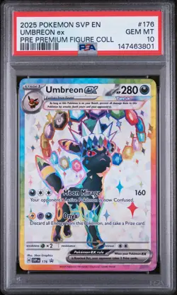 Umbreon ex 2025 SVP Black Star Promo #176 Trading Card PSA 10 - Image 1