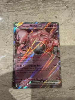 Pokemon TCG Team Rocket's Mewtwo EX SVP EN 205 Black Star Promo Near Mint Holo - Image 1