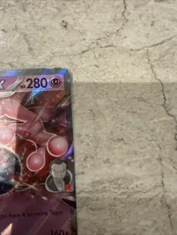 Pokemon TCG Team Rocket's Mewtwo EX SVP EN 205 Black Star Promo Near Mint Holo - Image 4