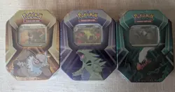 Triple Whammy Collector Tins Pokemon TCG Lot Of 3 Factory Sealed - Image 1