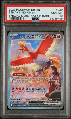 Pokemon 2025 Ethan's Ho-Oh ex 230/182 SIR Destined Rivals GEM MINT PSA 10 - Image 1