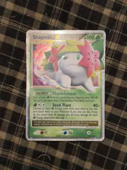 Nintendo Shaymin LV.X 126/127 Ultra Rare Holo Platinum English 2009 HP 100 - Image 3