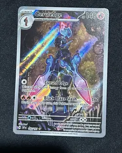 Pokemon TCG Ceruledge Illustration Rare Holo Card Sv08: Surging Sparks 197/191 - Image 1