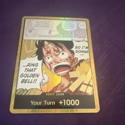 Bandai One Piece CCG gold Don!! Card Monkey D. Luffy - Image 1