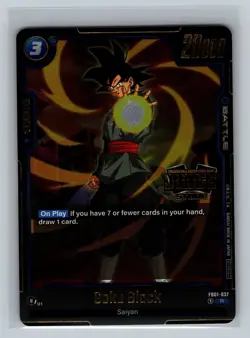 Goku Black JUDGE PROMO FB01-037 Dragon Ball Super Card Game CCG Saiyan TCG - Image 1