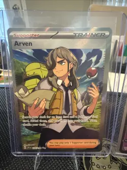 Holo/Full Art Pokemon Lot Mew🔥Greavard🔥Arven🔥Mareep - Image 3