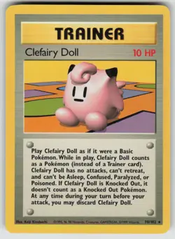 Clefairy Doll 70/102 Rare Base Set Unlimited Pokemon NM - Image 1