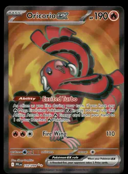 Oricorio ex 110/094 Ultra Rare Phantasmal Flames Pokemon Holo Near Mint - Image 1