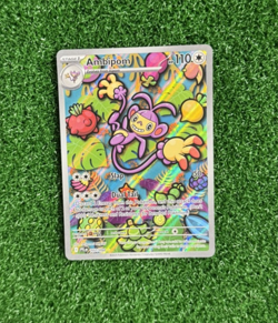 Ambipom 107/094 Illustration Rare Phantasmal Flames Pokemon Holo Near Mint - Image 1