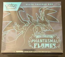 Pokemon TCG Mega Evolution Phantasmal Flames ETB Factory Sealed - Image 1