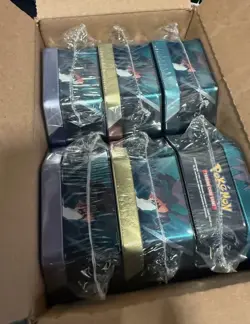 Pokemon TCG Triple Whammy Tins Tyranitar Darkrai Slaking 6 Tins Unopened Sealed - Image 5