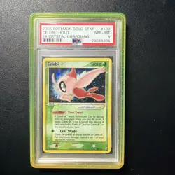 Pokemon Celebi Gold Star Holo EX Crystal Guardians 100/100 PSA 8 NM - Image 1