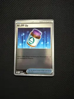 N's PP Up 195/217 Uncommon Ascended Heroes Pokemon Reverse Holo Near Mint - Image 1