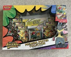 Pokemon TCG Mega Evolution Ascended Heroes Lucario Premium Poster Collection Box - Image 1
