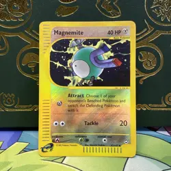 Magnemite 52/147 Aquapolis Pokemon Reverse Holo Lightly Played - - Image 1