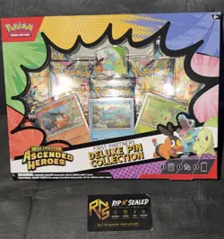Lot of 2 Pokemon TCG Brand New Sealed Ascended Heroes Deluxe Pin Collections - Image 1