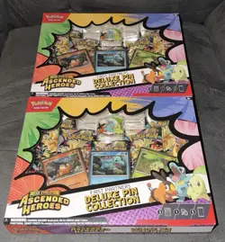 Lot of 2 Pokemon TCG Brand New Sealed Ascended Heroes Deluxe Pin Collections - Image 2
